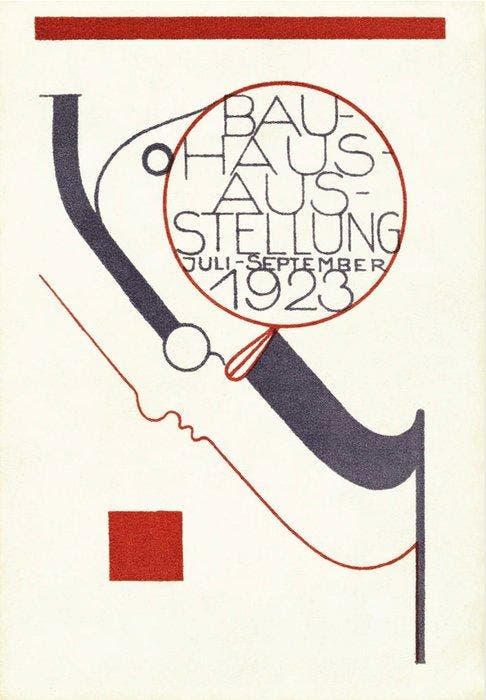 Oskar Schlemmer - “Bauhaus-Ausstellung, 1923”. (47 x 33 cm), Antiek en Kunst, Kunst | Tekeningen en Foto's