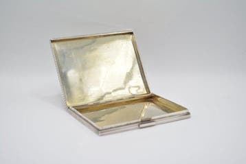J. Gloster - Sigarettendoos - .925 zilver - Zilveren en