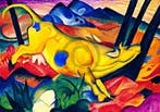 Kunstdruk Franz Marc - Die gelbe Kuh 100x70cm, Verzenden, Nieuw