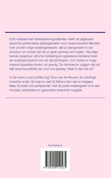 De mens is een plofkip 9789400410565 Teun van de Keuken, Boeken, Verzenden, Gelezen, Teun van de Keuken