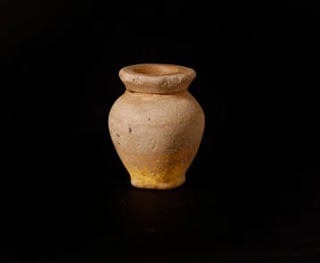Oud-Egypte, alabasteren pot voor kohl - 5 cm