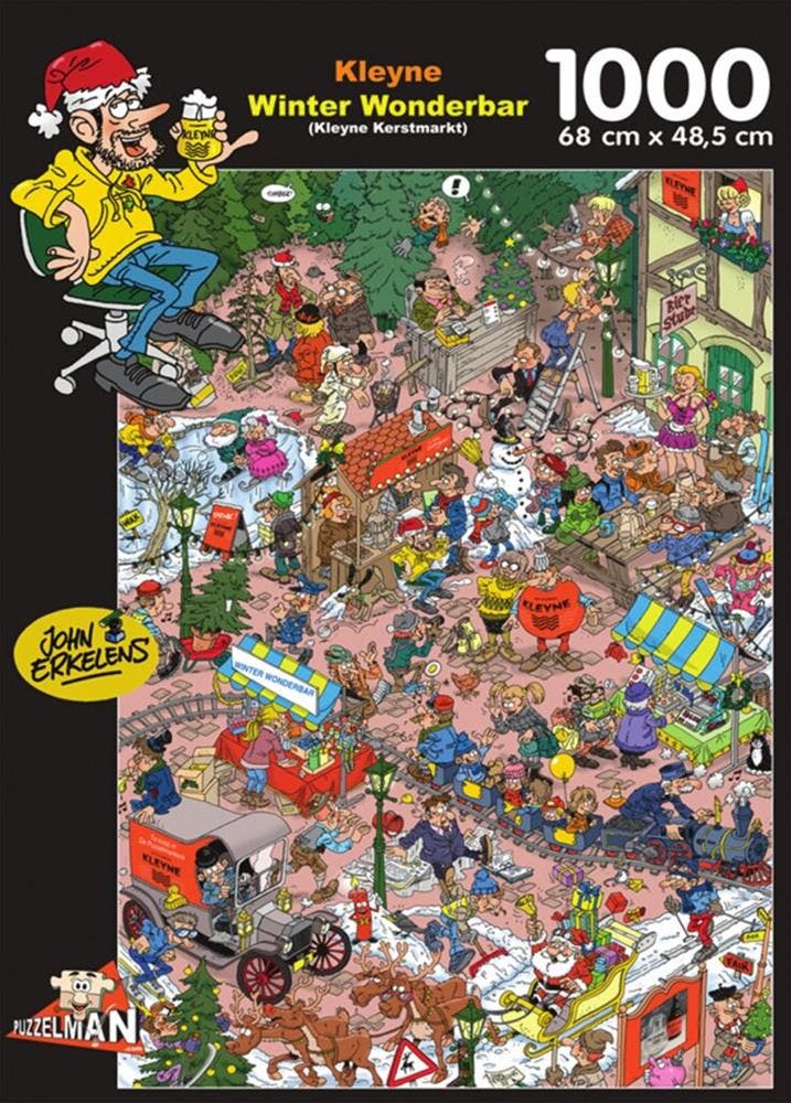 John Erkelens - Winter Wonderbar Puzzel (1000 stukjes) |, Hobby en Vrije tijd, Denksport en Puzzels, Nieuw, Verzenden