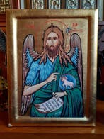 Icoon - Johannes de Doper - Bladgoud - Griekse handgemaakte