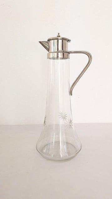 Galbiati Milano (?) - Kan - Verzilverd, Glas - Grote, Antiek en Kunst