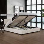 Tweepersoonsbed Juva met lattenbodem en opbergruimte 140x200, Huis en Inrichting, Slaapkamer | Bedden, Verzenden, Nieuw