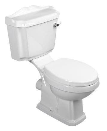 BWS Antik Staand Toilet Rimless Glans Wit Diepspoel Incl., Ophalen of Verzenden, Nieuw, Overige typen