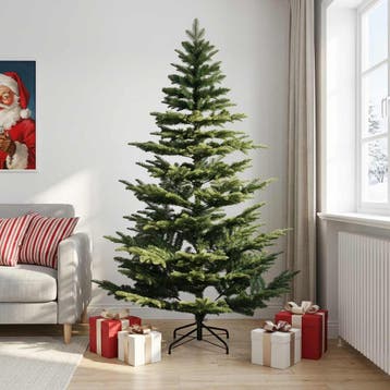 vidaXL Kunstmatige Inklapbare Kerstboom 210 cm PE & PVC, Verzenden, Nieuw