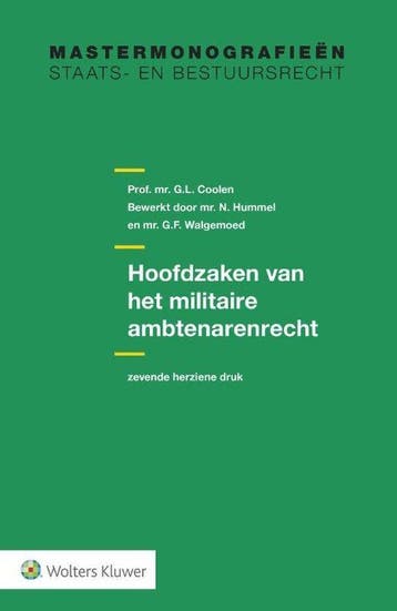 9789013130904 Hoofdzaken van het militaire ambtenarenrecht, Verzenden, Zo goed als nieuw, N. Hummel
