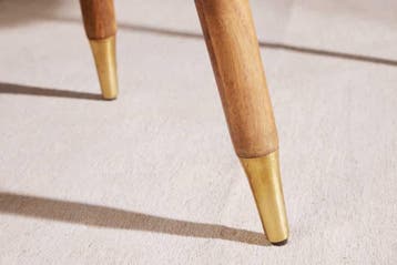 Massief houten salontafel GATSBY 110 cm bruin goud mango, Ophalen of Verzenden, Nieuw