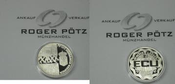 2,5 Ecu 1991 Nederland Stadt Nijmegen zilver Pp selten zi..., Verzenden