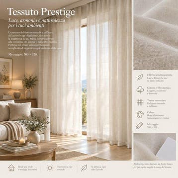 Tessuto Prestige – Natuurlijke elegantie - Textiel - 700 cm
