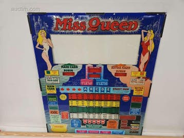 Originele frontplaat van bingo- en spelautomaat...., Nieuw