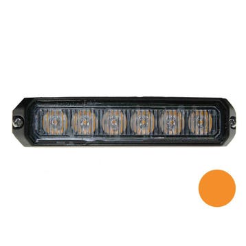 LED flitser 6-voudig compact Oranje, Verzenden, Nieuw