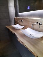 Badmeubel | Badkamermeubel | Boomstambladen, Ophalen of Verzenden, Nieuw, Wasbak of Wastafel