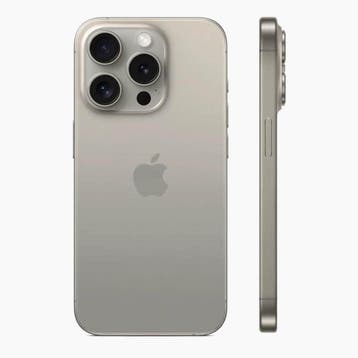 Refurbished iPhone 15 Pro 128 GB Titanium, 128 GB, IPhone 15, Verzenden, Refurbished