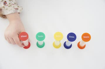 TickiT zandloper speelgoed set - kl van €7,99 voor €6,39, Kinderen en Baby's, Speelgoed | Educatief en Creatief, Ophalen of Verzenden