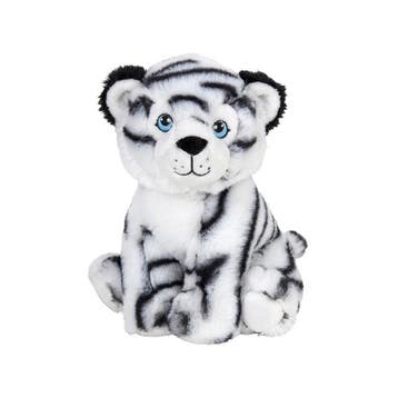 Pluche witte tijger knuffel - zacht - 19 cm - dierenknuffel, Verzenden, Nieuw