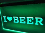 I love beer bier neon bord lamp verlichting reclame lichtbak, Verzenden, Nieuw