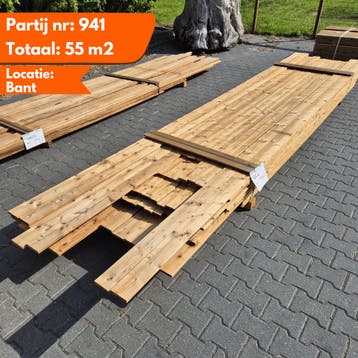 Thermo Vuren Geschaafde Plank 3300-4800x66-100x18mm, Doe-het-zelf en Verbouw, Platen en Panelen, Ophalen of Verzenden, Nieuw