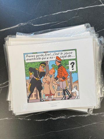 Tintin - Tintin – Série de 66 sérigraphies (22 paquets de 3), Boeken, Nieuw