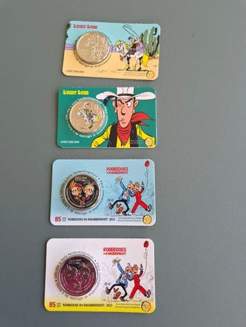 België. 5 Euro 2023/2024 Lucky Luke + Spirou et Fantasio