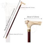 Wandelstok Tijgerkop Hout Decoratief 93 cm, Verzenden, Nieuw