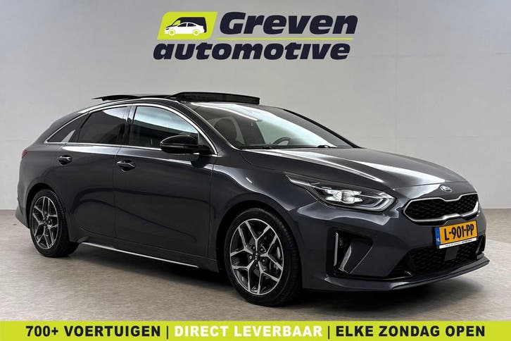 Kia ProCeed 1.0 T-GDI GT-Line  Pano  Virtual  Camera, Auto's, Kia, Te koop, Handgeschakeld, Benzine, Zilver of Grijs, Verzenden