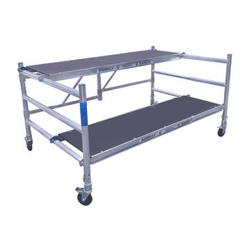 ALX Quicky 2.0 kamersteiger 135 x 190 x 3 meter WH, Doe-het-zelf en Verbouw, Steigers, Verzenden, Nieuw, Rolsteiger of Kamersteiger