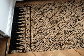 batikstof, Cirebon, Java, Indonesië - Katoen - halverwege de, Antiek en Kunst
