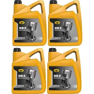 Kroon Olie Aanbieding: 4 X Hdx 15W40 5L, Verzenden
