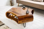 Retro salontafel ORGANIC LIVING 80cm Sheesham Palissander, Huis en Inrichting, Tafels | Salontafels, Ophalen of Verzenden, Nieuw