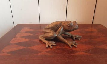 Figuur - Kikker - Brons