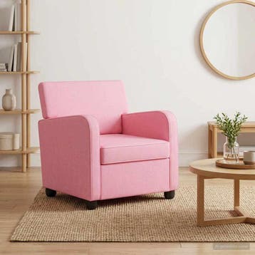 vidaXL Fauteuil Roze Stof, Huis en Inrichting, Fauteuils, Verzenden, Nieuw
