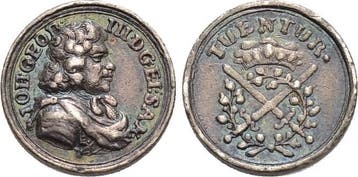 Ar-miniatur-medaille o Jahr 1688 Sachsen-albertinische Li..., Verzenden