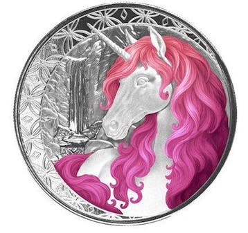 Fiji. 1 Dollar 2025 – Unicorn Roselle – 1 oz Silver coin –