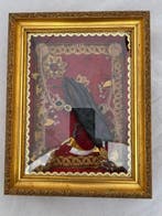 Antiek Reliekhouder - Hout, was, textiel - 1900-1910 -, Antiek en Kunst