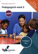 Pedagogisch werk 2 / Niveau 3 en 4 9789037257342, Boeken, Schoolboeken, Verzenden, Zo goed als nieuw