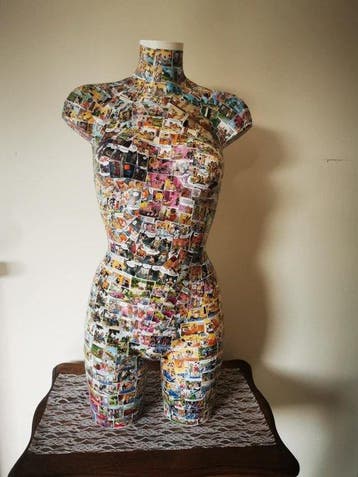 Mannequin - Erotische getinte dame - Vrouwelijk model -