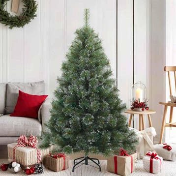 vidaXL Kunst Kerstboom met Geveerde Takken, Sneeuw Bedekt, Verzenden, Nieuw