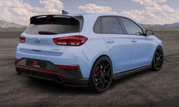 X-Form Achterlip Glanzend Zwart Hyundai I30 Facelift, Nieuw, Ophalen of Verzenden, Achter, Bumper