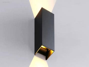 (10x) 7W LED zwart Wandlamp duo licht verstelbaar..., Nieuw