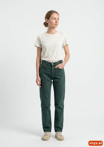 Levis Jeans Dames maat W26 Dark Green Vintage, Kleding | Dames, Ophalen of Verzenden, Nieuw