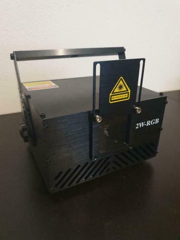 2 watt RGB full diode 25K ILDA color laser projector 2000mW, Muziek en Instrumenten, Ophalen of Verzenden, Nieuw, Laser, Geluidgestuurd