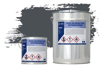 Wixx 2K Epoxy 550 Betonverf RAL 7016 | Antracietgrijs 5L, Verzenden, Nieuw, Verf, Grijs