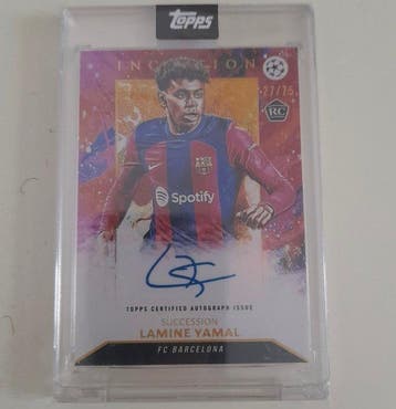 Topps Succession - Lamine Yamal (27/75) Parallel Autographed, Nieuw