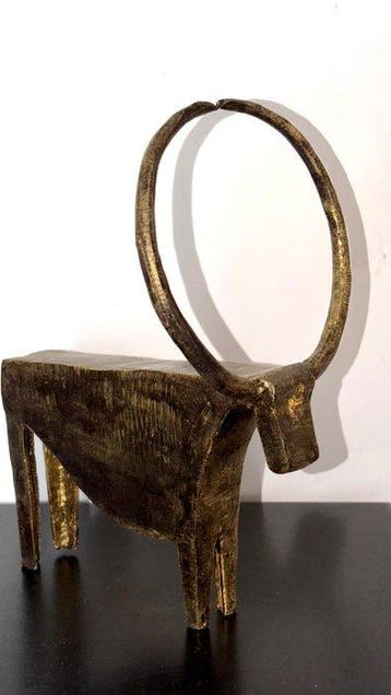Abdoulaye Derme - Figuur - Taureau aux Grandes Cornes -