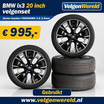 20 inch BMW IX3 velgenset |  Hankook  890M |  0726-11, Gebruikt, Banden en Velgen, Ophalen of Verzenden, 20 inch