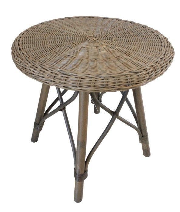 Salontafel - Rattan - Vintage tafel van rotan, Antiek en Kunst, Kunst | Designobjecten