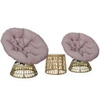 TRUUSK 3-delige Tuinmeubelset - Bistro-set met Salontafel &a, Verzenden, Nieuw