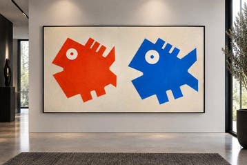 Hamelink - Orange & Blue Fish